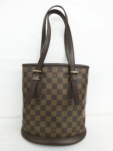 LOUIS VUITTON ルイヴィトン N42240 ダミエ エベヌ マレ バケット バケツ型 ハンドバッグ トートバッグ 鞄 ★2676