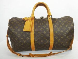 LOUIS VUITTON ルイヴィトン M41416 モノグラム キーポル・バンドリエール50 ボストンバッグ 南京錠 鍵 ポワニエ ネームタグ ★2599