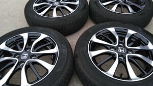 美品 ホンダ 純正 ホイール 黒 N-BOX N-ONE N-WGN カスタム ヨコハマ ブルーアース 155/65R14 14インチ 4本 スタッドレス用等 N-VAN バモス