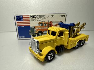 トミカ 青箱 ホルムス パワーレッカー TOMICA 当時物 絶版 No.F63 外国車シリーズ　希少カラー　日本製