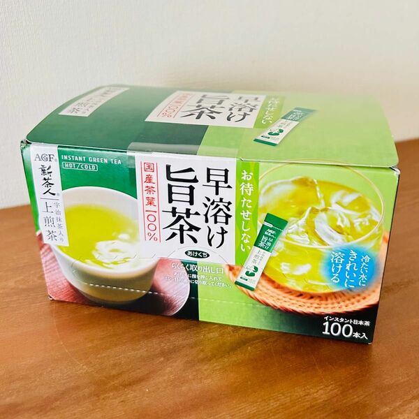 AGF 新茶人 早溶け旨茶 宇治抹茶入り上煎茶スティック　　100本