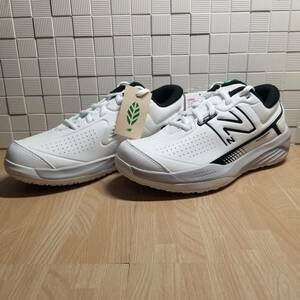 送料無料・新品未使用！！ニューバランス new balance テニスシューズ / MCO696N5.2E / 白 ホワイト 定価7920円 25.0ｃｍ