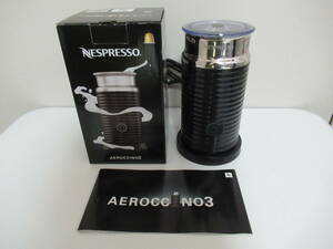 ミルク加熱泡立て器/ブラック/BLACK/エアロチーノ 3/AEROCCINO 3/ネスプレッソ/NESPRESSO/3594/中古品/