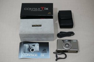 京セラ CONTAX Tix Die klassische Evolution フィルムカメラ 説明書 ケース 箱付 動作品 5137