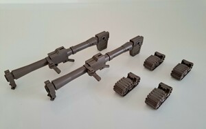 【ジャンク】30MM 1/144 ヴォルパノヴァ（タンクver.）バズーカ×2 クローラーユニット 武器 プラモデル 組立済 部品取り