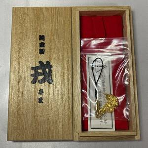 純金製/K24　恵比寿　ストラップ　共箱　検：縁起物　純金　キーホルダー　七福神