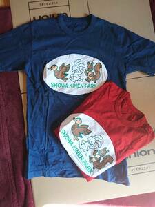 90年代 昭和記念公園 Tシャツ セット / カモ ウサギ リス 動物プリント T