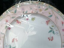 18CM 新品未使用◇自宅保管 ノリタケ 花更紗 ピンク ケーキプレート Noritake Hanasarasa_画像3