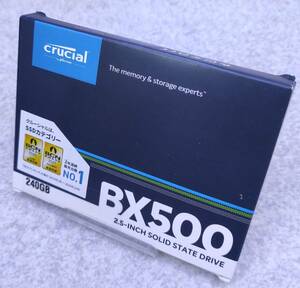 Crucial BX500 240GB 3D NAND SATA 2.5インチ SSD
