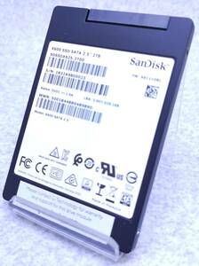内蔵型SSD 2.5インチ SATA 2TB SanDisk 中古