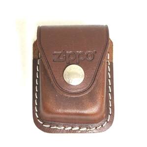 Zippo / ジッポー / ライターケース / ライター入れ / 専用 革ケース / 腰掛 / ブラウン / クリップ留めタイプ / 喫煙グッズ / 現状品