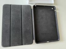 Appleアップル純正 iPad mini/mini2/mini3 Smart Case ブラック黒アイパッドミニレザー革スマート ケース カバーused_画像2