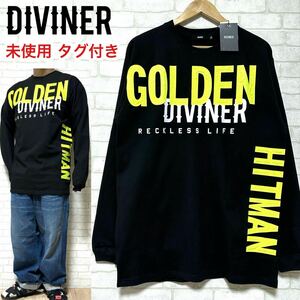 ☆未使用タグ付き☆ DIVINER ディバイナー ネオンカラープリント ロンT