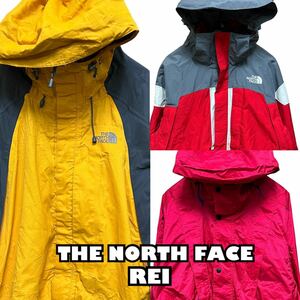 USA古着卸 THE NORTH FACE / REI ナイロンジャケット 3着 セット アウトドアブランド まとめ売り 1円スタート 卸売 アメリカ古着 plywood