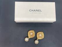 CHANEL イヤリング シャネル オールドシャネル アンティーク ヴィンテージ アクセサリー ゴールド パール ファッション 趣味 コレクター_画像1