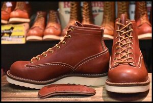 [6.5d Старый старый логотип 97] Wesco Wesco Custom Job Master Ltt Redwood Red Tea Vibram 1010 Single Braided Boots Hopesmore