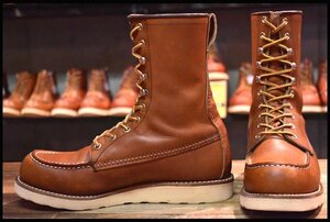 【8D 良品 17年 カスタム】レッドウィング 877 ロング アイリッシュセッター 茶 オロレガシー モックトゥ ブーツ redwing HOPESMORE