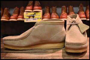 [10M unused ]Clarks Clarks Wallabee Bootswala Be boots 35405 Sand suede mok middle cut braided up boots HOPESMORE