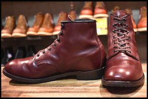 【10D 良品 18年】レッドウィング 9062 ベックマン ブラックチェリー フェザーストーン フラットボックス ブーツ redwing HOPESMORE