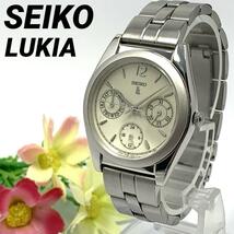 936 SEIKO LUKIA セイコー ルキア レディース 腕時計 デイデイト カレンダー 新品電池交換済 クオーツ式 ビンテージ レトロ アンティーク_画像1