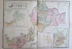 f24020024〇復刻 福井県 日本地図選集 明治２７年 大日本管轄分地図 昭和４３年〇和本古書古文書