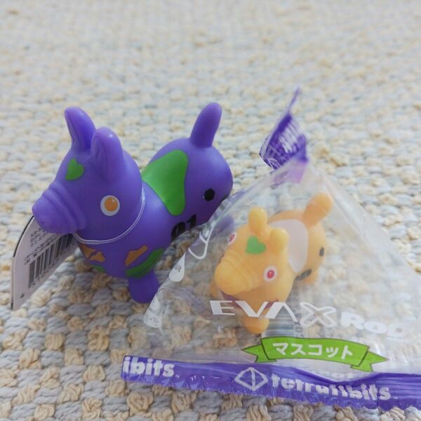 EVA X RODY マスコット 2個セット パープルとイエロー