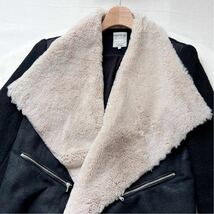 ZARA ザラ フェイクファー ライダースジャケット ブルゾン S レディース A5263_画像5