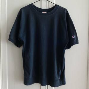 送料520円■MADE IN USA アメリカ製 単色タグ champion リバースウィーブ 半袖スウェット■チャンピオン reverseweave 半袖トレーナー 古着