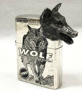 １円スタート ZIPPO ジッポー WOLF ウルフ LIMITED リミテッド SURVIVAL OF THE FITTEST 着火未確認 中古品 ジャンク品