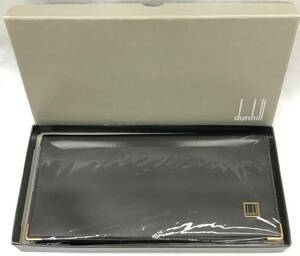 未使用 dunhill ダンヒル 長財布 ファスナー付き小銭入 カード× 10 枚 /オープンポケット× 3 保管品