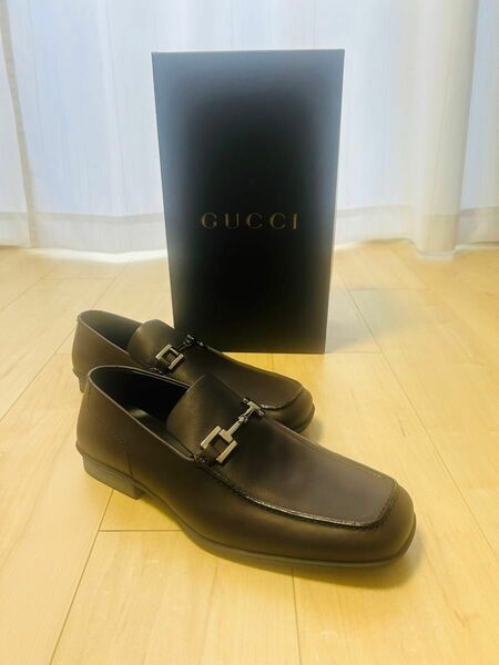 【未使用/美品】GUCCI グッチ メンズ ローファー 41.5(26.5)