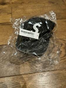 新品　Supreme Pigment Print S Logo 6-Panelキャップ 黒 帽子 1円スタート