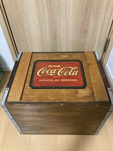 レア Coca-Cola コカコーラ 木箱 ウッドボックス キャンプ インテリア 雑貨 ビンテージ VINTAGE ヴィンテージ ガレージ USA レトロ 収納