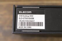 ☆ELECOM エレコム USB デスクトップ 外付け HDD ELD-ETV010UBK 1TB ハードディスク Za968_画像5