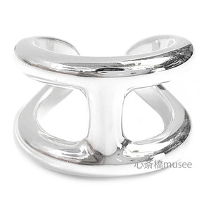 { новый товар } Hermes мужской mozGM кольцо 55 ( Япония размер 15 номер ) серебряный производства SV925she-n Dunk ru кольцо HERMES