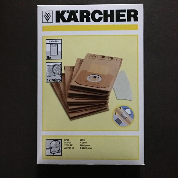 ケルヒャー KARCHER 紙パック10枚組 6.904-263.0 6.904-263