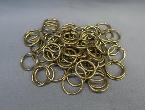 真鍮　リング　丸環　直径3㎝　真鍮材　70個　K-952