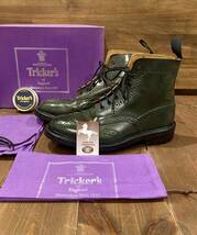 特注 未使用 TRICKER’S トリッカーズ カントリー イタリアンタンナー コミペル社 COMIPEL TUNDRA CORDOVAN コードバン ブーツ メンズ 8_画像2