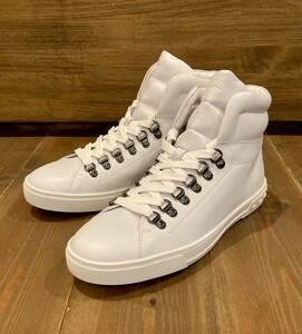  popular complete sale new goods TOD'S Tod's height p sneakers finest quality leather specification on goods eggshell white AL.HIGH TOP GANCI CAS.GOMMA XY men's 7.5 26.5cm
