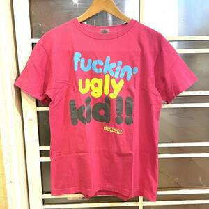 Tシャツ RAZORS EDGE 2008 fuckin' ugly kid バンドT ピンク M レイザーズエッジ　2402086