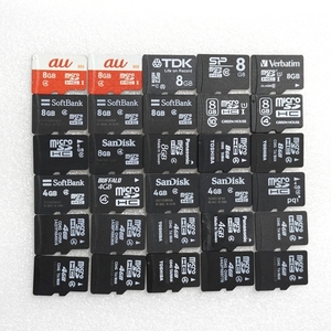 ■ microSDHC 4GB 8GB ■ まとめて 30枚セット / 動作品 フォーマット済 ジャンク 扱い microsd S12303