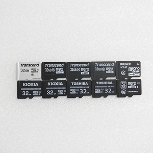 ■ microSDHC 32GB ■ まとめて 10枚セット / 動作品 フォーマット済 ジャンク 扱い Transcend 東芝 等 microsd microSD / S02151