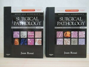L36A☆ 洋書 2冊 ELSEVIER MOSBY SURGICAL PATHOLOGY TENTH EDITION Vol. 1 2 セット ロサイ・アッカーマン外科病理学 220324