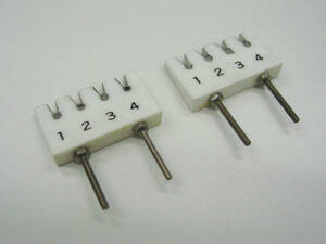 **( tube TE005) domestic production Vintage tight made 4P terminal pcs 2 piece set / NOS 4P Terminal Blocks 2pcs**