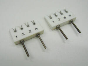 **( tube TE005) domestic production Vintage tight made 4P terminal pcs 2 piece set / NOS 4P Terminal Blocks 2pcs**