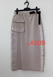 美品　LASUD ラシュッド　異素材ロングスカート