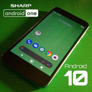 Android10スマホ◇シャープAndroidOne S3グリーン◇中古