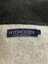 HYDROGEN ハイドロゲン　フルジップセーター　ジップアップ ニット　グレー　セレクト　メンズ　古着　お兄系_画像3