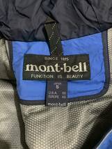 mont-bell モンベル ストームジャケット　ナイロンジャケッシンサレート　ブルー　アウトドア　メンズ　古着　キャンプ　_画像3