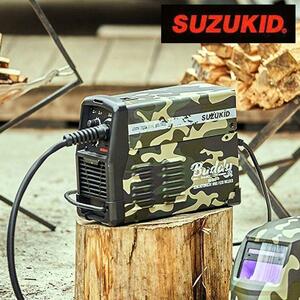 スター電器製造 (SUZUKID) 【オンラインストア限定モデル】 100V/200V兼用 インバータノンガス 半自動溶接機 Buddy140 カモフラ SBD-140CF